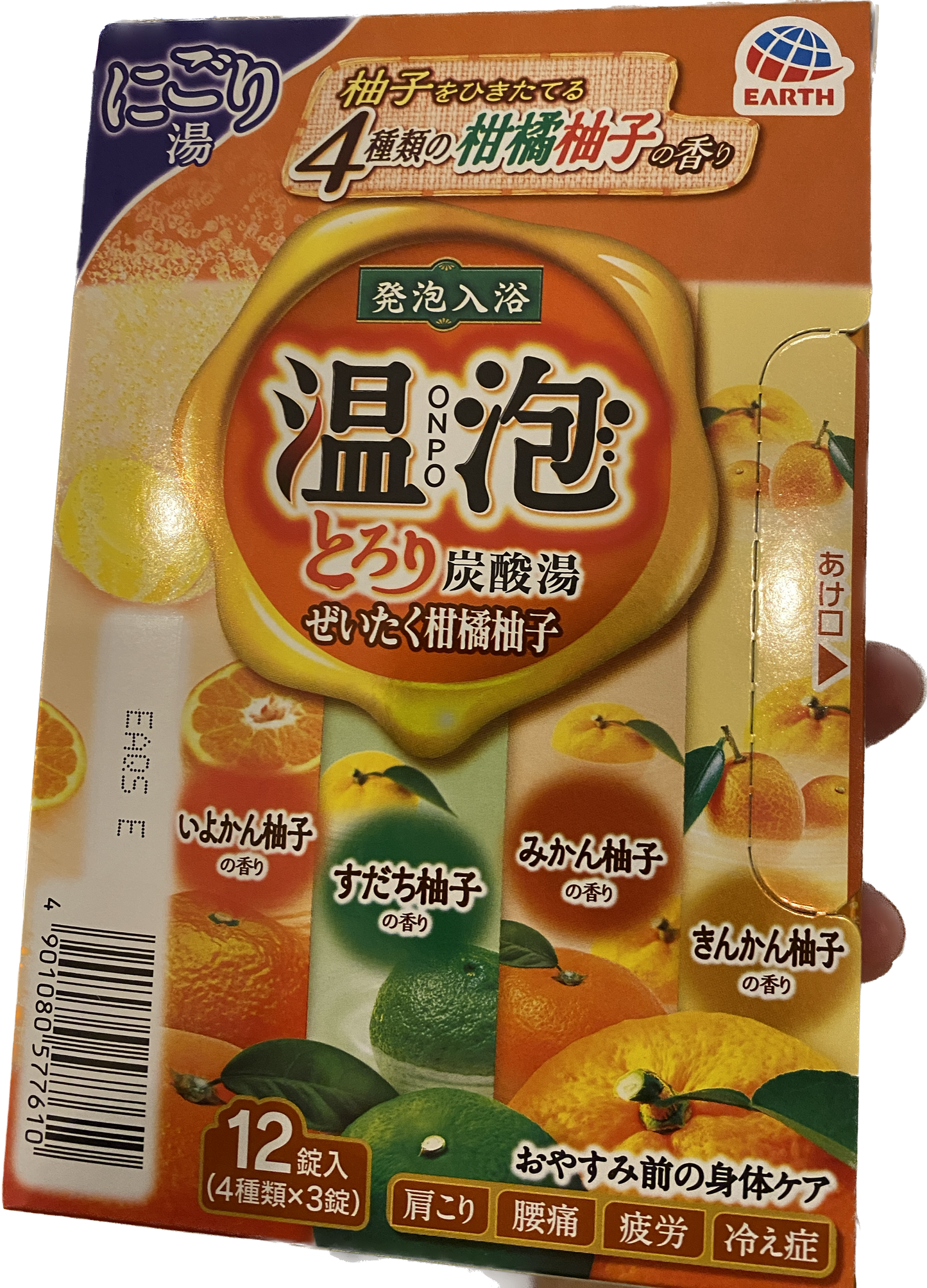 Earth日本浸浴炭酸湯 入浴劑 一粒 顏色隨機