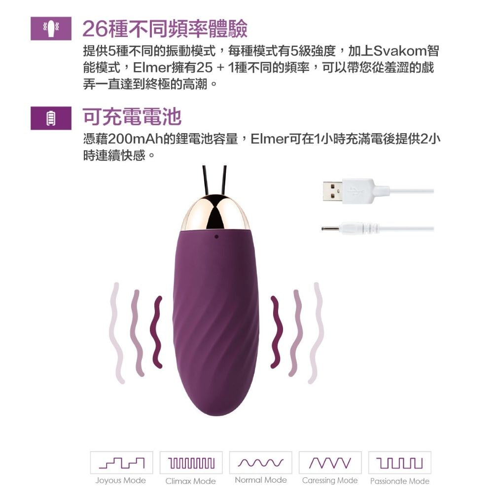 SVAKOM ELMER 無線遙控震蛋