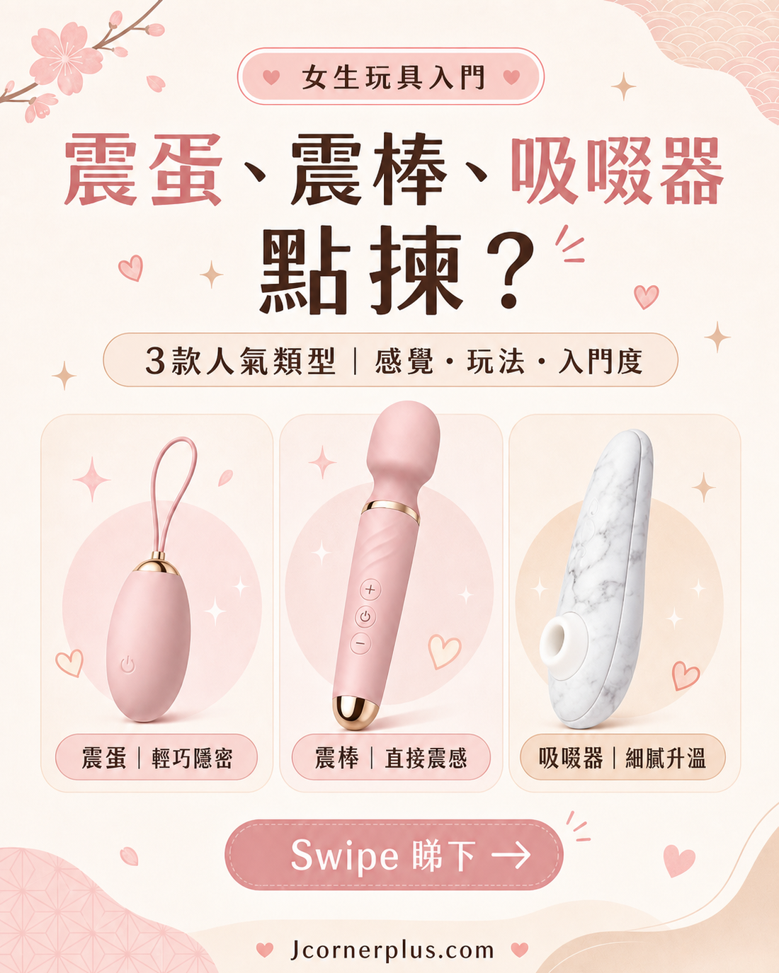 第一次用情趣用品點樣揀？吸啜器、震蛋、震棒、按摩棒、Womanizer 入門比較