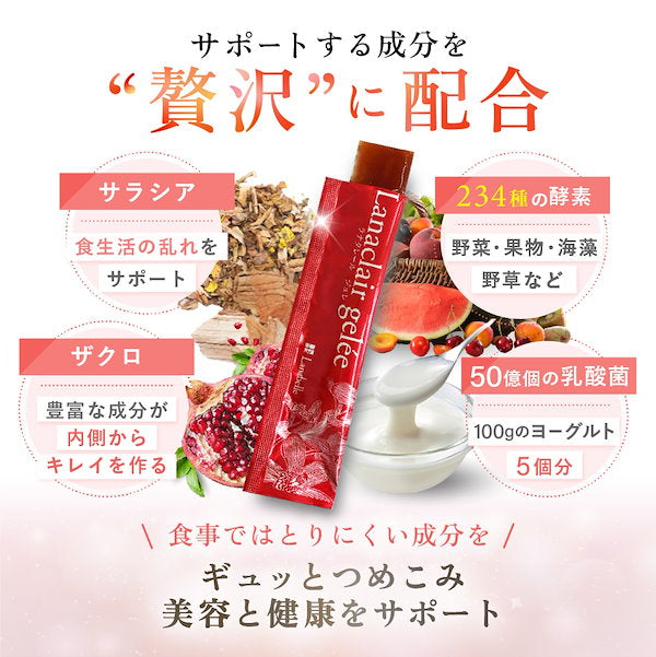 熱賣 日本Lanaclair 減肥果凍 抑制脂肪/糖吸收 對抗內臟脂肪 店主實測30日已有效