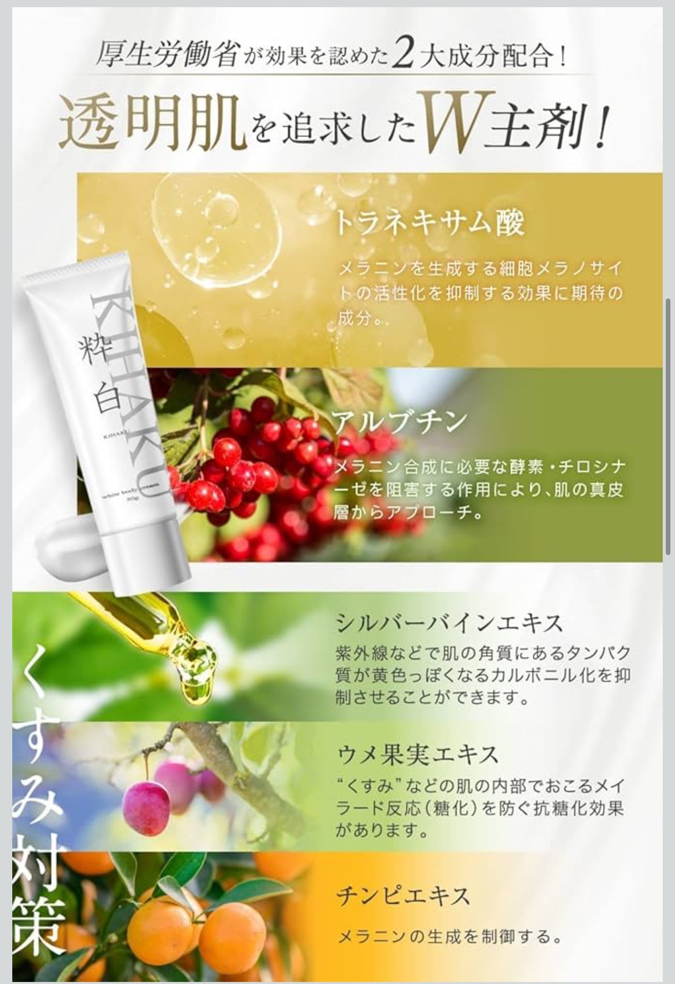 日本熱賣 純粹白 擊退黑色素 腋下私處美白乳霜